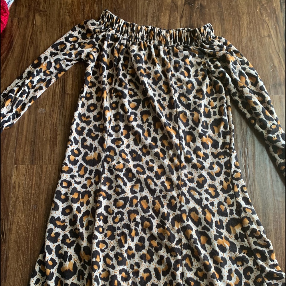 Brown and black cheetah dress